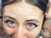 Dherlydoll takes all my cock in her mouth and then swallows my hot cum 2/16