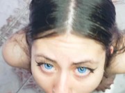 Dherlydoll takes all my cock in her mouth and then swallows my hot cum 6/16