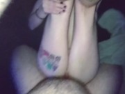 I fucked strange girl in abandoned flat, choke her and came inside of that pussy 9/16