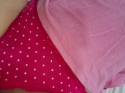 Rubbing No Penetration, My Horny StepSister Teasing Me with Her Hairy Pussy in Cute Panties