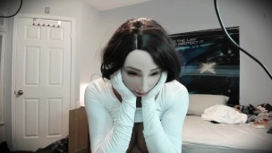 Nancy Brown Pt3! Unmasking your rubber anime girlfriend from rubber mask to expose her doll face!