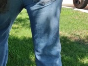 Smearing mud and cake into my ripped jeans front and back 10/16