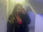 Artemisia Love Flashing her big tits in the airplane bathroom  Onlyfans@ArtemisiaLove101 2/16