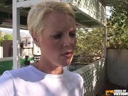 Nasty chick gets her pierced pussy and ass rammed outside by a experienced man with big dick 5/16