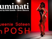 LUCIDFLIX Curvy brunette beauty Queenie Sateen brings home a hot guy for the night