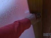 DEBT4k. Jennifer Mendez pays the rent using juicy tits and tight pussy 4/16