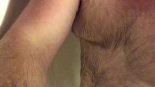 My mouth was full with a BBC Dildo as I was cumming