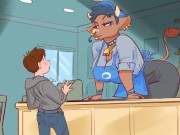 Audio/Animation: Goth Minotaur Barista Bullies Her Favorite Customer 3/16