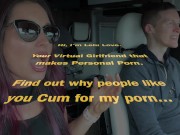 Sexy babe talking on way home from first script acting class about how many times she said 