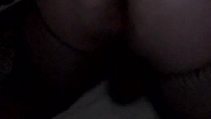 Fishnet Stocking Slut Dildo ride