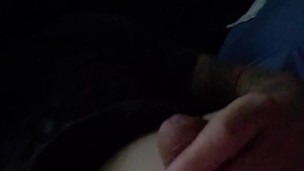 Playing with soft Cock
