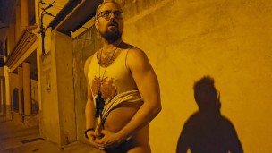 Risky public jerk off almost caught and piss in the night