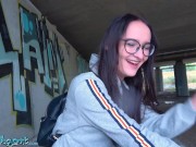 PublicAgent very sexy slim Teen going through a breakup meets thick cock outdoors under a bridge 3/16