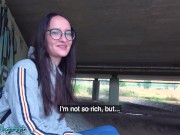 PublicAgent very sexy slim Teen going through a breakup meets thick cock outdoors under a bridge 4/16