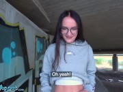PublicAgent very sexy slim Teen going through a breakup meets thick cock outdoors under a bridge 5/16