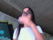 PublicAgent very sexy slim Teen going through a breakup meets thick cock outdoors under a bridge 6/16