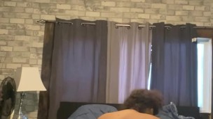 BBW Trans Fucks Dildo