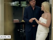 The hot blonde babe is consoled by a friend 5/16