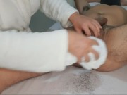 A waxing of dick, balls and ass. 9/16