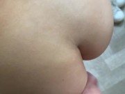 Slapping big Chinese ass with a big white cock, slow mo 10/16
