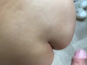 Slapping big Chinese ass with a big white cock, slow mo 12/16
