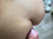 Slapping big Chinese ass with a big white cock, slow mo 13/16