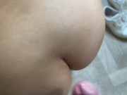 Slapping big Chinese ass with a big white cock, slow mo 16/16