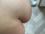 Slapping big Chinese ass with a big white cock, slow mo 6/16
