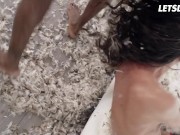 Brunette Slut Nataly Gold Drilled Deep in Her Amazing Butthole by Black Cock - LETSDOEIT 13/16