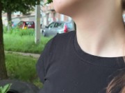 Stranger girl gave me hot blowjob in entrance 2/16