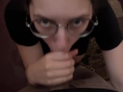 Stranger girl gave me hot blowjob in entrance 7/16