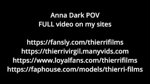 Euro Hottie Anna enjoying my cock in her mouth