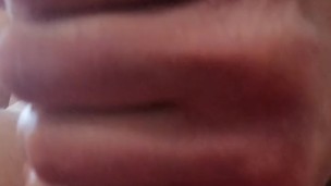 Close up cum shot while Daddy edges !!!!!!