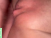 🔥Teen stepsister creams all over dildo fuck machine then I give her a sloppy creampie🔥 15/16