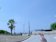 Serial orgasm and squirting in the woods for Canadian star Sabrina Deep 1/16