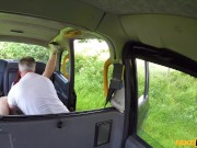 FakeTaxi - Big ass Latina bounces her booty in the back, hot redhead MILF fucked in missionary and blonde gets a facial 1/16