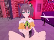 Natsuiro Matsuri and I have intense sex in a secret room. - Hololive VTuber POV Hentai 3/16