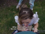 HUNT4K. Shy and Sly. Hot sex with Andrea & Steve Q 5/16