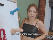 DYKE4K. Strict lady boss can't resist spectacular lesbian threesome in the office 11/16