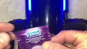 Solo Male Condom Masturbation Cumshot With My Leten Toy So I Can Swallow My Entire Load Of Tasty Cum