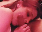 MiLF GIvES A CIGarETTE SMoKING CoCK SLuRPING SeSSION with PURE LOVE