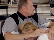 Cock Hungry Petite Blonde Hannah Hays Delivers Spectacular DEEP Throat BJ 2/16