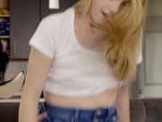 Cock Hungry Petite Blonde Hannah Hays Delivers Spectacular DEEP Throat BJ 7/16