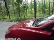 Slutty Teen Seduces Stranger for Sex in Car | PUBLIC ARINAFOX 1/16