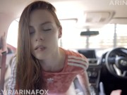 Slutty Teen Seduces Stranger for Sex in Car | PUBLIC ARINAFOX 2/16