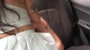 fucking with my college friend on the way home in the uber