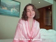 I shared a hotel room with my hot stepsister, she seduced me with her juicy pussy 3/16