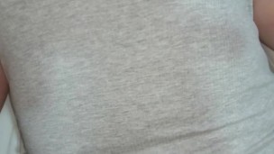 Beautiful Girl with Hairy Pussy and Big Tits getting Fucked Missionary