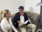 TIO MORBOSO AYUDA A SU CON LA TAREA Y ELLA LE PAGA DEJANDO QUE SE COMA SU RICO COÑO ROSA 2/16