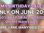 Big Sale on MY BIRTHDAY! 11/16